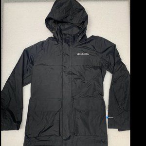🆕Columbia Men's Clifton Terrace Waterproof Hooded Jacket Coat, MD and LG, Black